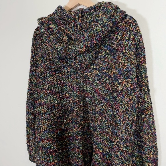EUC Dreamers hooded open multi-coloured cardigan. Sz M - Picture 2 of 5